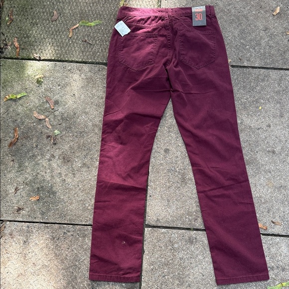 21men Men’s Skinny Burgundy Trousers - Picture 11 of 13